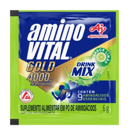 7407 - AMINOVITAL GOLD DRINK MIX LIMAO 4X15X6GRS