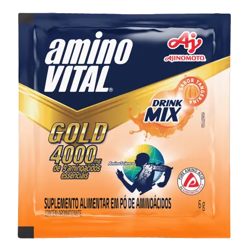 7408 - AMINOVITAL GOLD DRINK MIX TANGERINA 4X15X6GRS