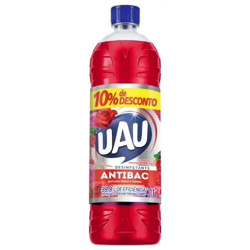 7515 - DESINF UAU ANTIBAC FLOR FRUT VERM PRM10 15X1000ML 7515 - DESINF UAU ANTIBAC FLOR FRUT VERM PRM10 15X1000ML