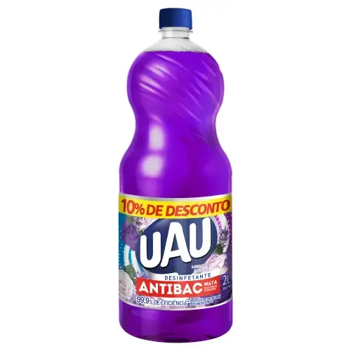 7517 - DESINF UAU ANTIBAC LAV E ROSAS PRM10 8X2000ML 7517 - DESINF UAU ANTIBAC LAV E ROSAS PRM10 8X2000ML