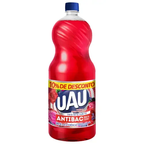 7518 - DESINF UAU ANTIBAC FLOR FRUTAS PRM10 8X2000ML 7518 - DESINF UAU ANTIBAC FLOR FRUTAS PRM10 8X2000ML