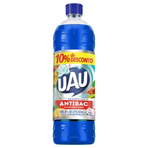 7526 - DESINF UAU ANTIBAC FLOR E FRESCOR PROMO 15X1000ML 7526 - DESINF UAU ANTIBAC FLOR E FRESCOR PROMO 15X1000ML
