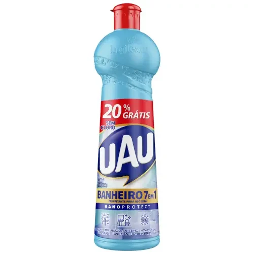 7466 - PR DESINFETANTE UAU BANHEIRO 7EM1 SQUEEZE 24X500ML