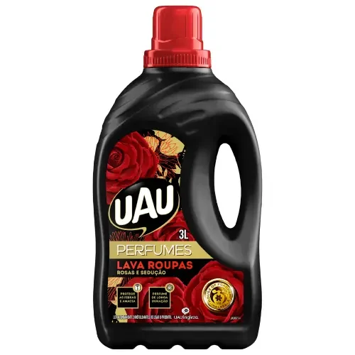 7498 - LAVA ROUPAS UAU PERF ROSAS E SEDUCAO 4X3000ML 7498 - LAVA ROUPAS UAU PERF ROSAS E SEDUCAO 4X3000ML