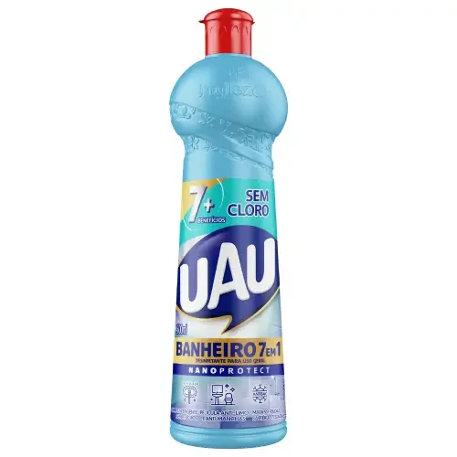 7544 - DESINFETANTE UAU BANHEIRO 7EM1 SQUEEZE 24X500ML