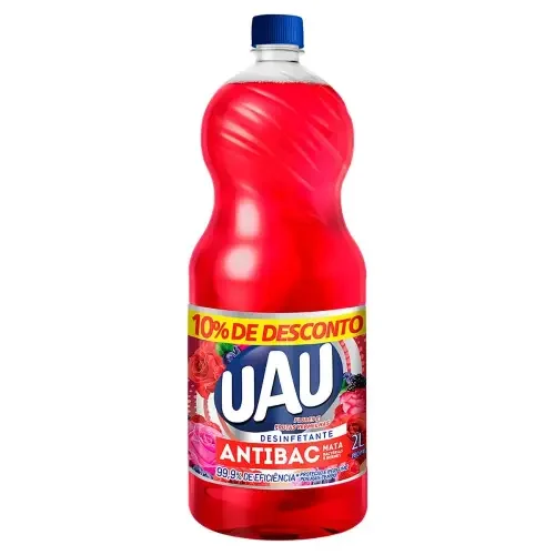 7620 DESINFETANTE UAU ANTIBAC FLORESFRUTAS 8X2000ML 7620 DESINFETANTE UAU ANTIBAC FLORESFRUTAS 8X2000ML