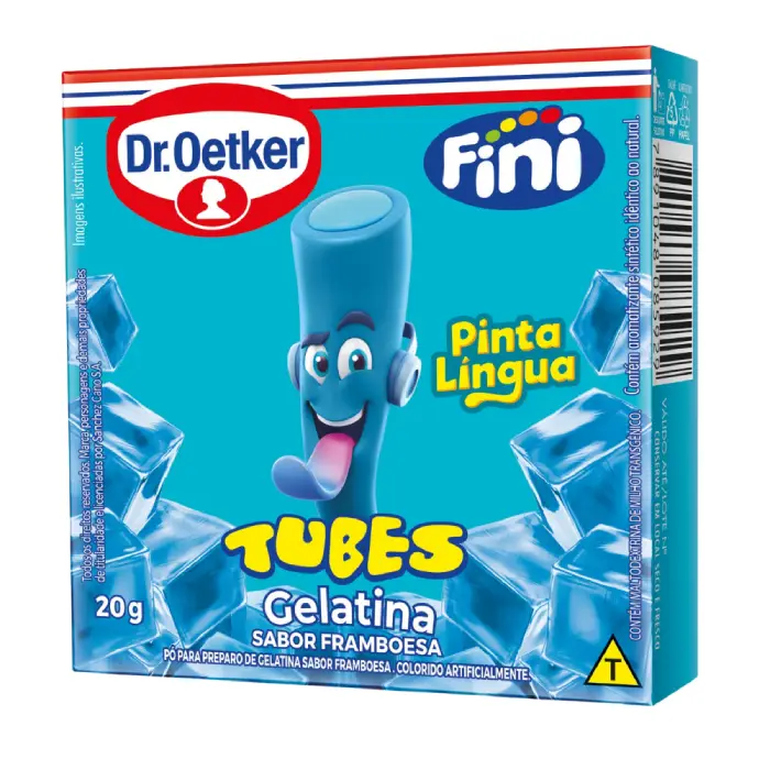 7716 - GELATINA TUBES PINTA LINGUA 48X20GRS