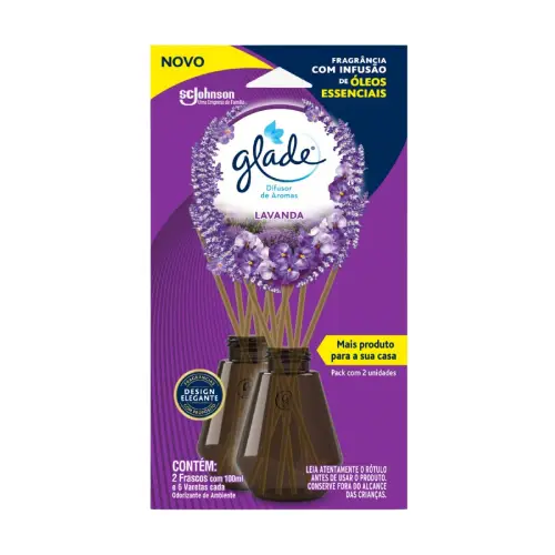 7434 - GLADE DIFUSOR LAVANDA 2UN 12X100ML